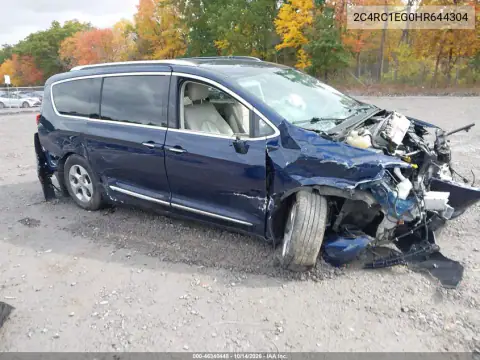 2C4RC1EG0HR644304 — 2017 Chrysler Pacifica, წინა და უკანა ნაწილი, ფოტოები შეკეთებამდე