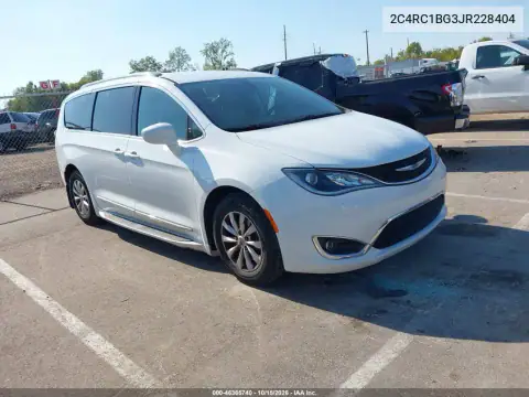 2C4RC1BG3JR228404 — 2018 Chrysler Pacifica, უკანა მარცხენა ნაწილი, ფოტოები შეკეთებამდე