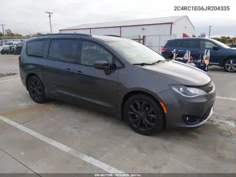 2C4RC1EG6JR204335 — 2018 Chrysler Pacifica, მარჯვენა მხარე, ფოტოები შეკეთებამდე