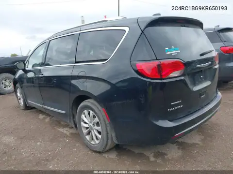 2C4RC1BG9KR650193 — 2019 Chrysler Pacifica, фото 3 с аукциона IAAI, ПЕРЕДНЯЯ ЧАСТЬ