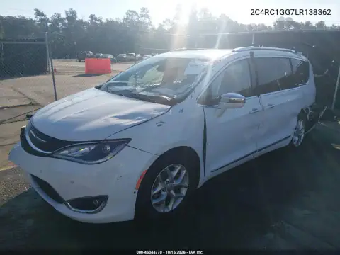 2C4RC1GG7LR138362 — 2020 Chrysler Pacifica, photo 2 from IAAI, Front and rear