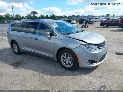 2C4RC1BG8LR148017 — 2020 Chrysler Pacifica, Parte delantera, fotos antes de reparar