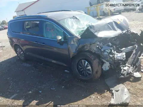 2C4RC1L77MR529728 — 2021 Chrysler Pacifica, ПЕРЕДНЯЯ ЧАСТЬ, фото до ремонта