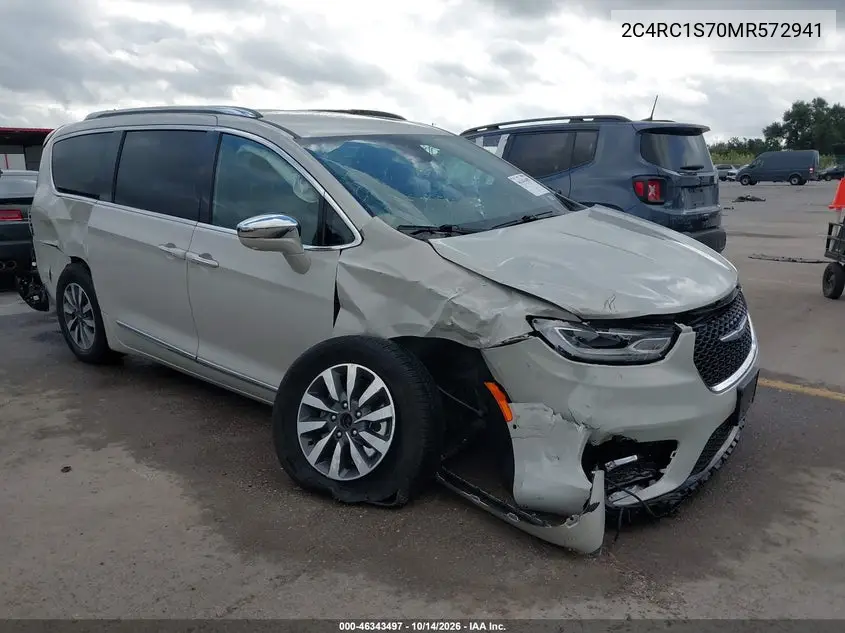 2C4RC1S70MR572941 Chrysler Pacifica 2021 — All-over damage damage, before-repair photo