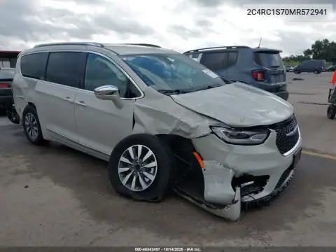 2C4RC1S70MR572941 Chrysler Pacifica 2021 — All-over damage damage, before-repair photo