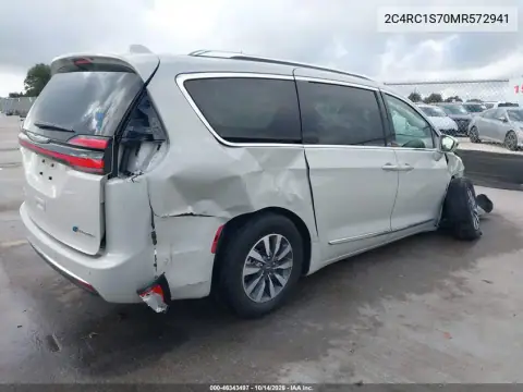 2C4RC1S70MR572941 — 2021 Chrysler Pacifica, photo 4 from IAAI, All-over damage