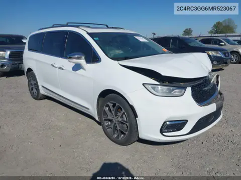 2C4RC3GG6MR523067 — 2021 Chrysler Pacifica, Передняя часть, фото до ремонта