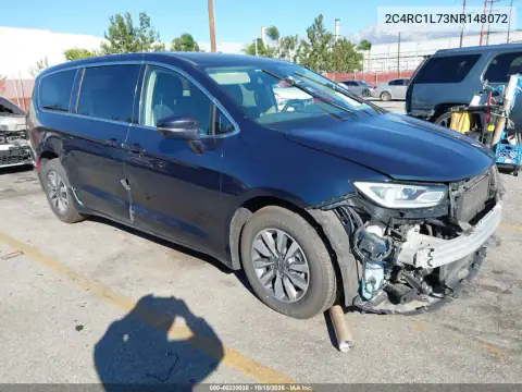 2C4RC1L73NR148072 — 2022 Chrysler Pacifica, წინა ნაწილი, ფოტოები შეკეთებამდე