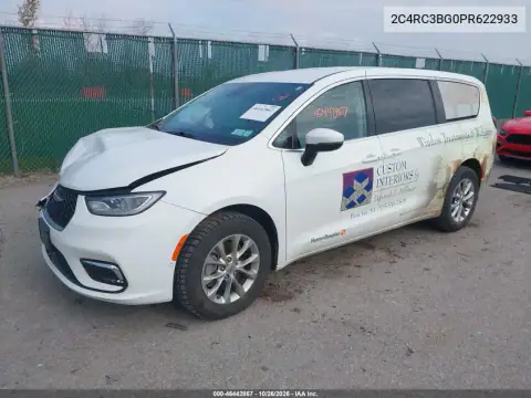 2C4RC3BG0PR622933 — 2023 Chrysler Pacifica, foto 3 de IAAI, Parte delantera