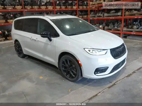 2C4RC3GG5SR610410 — 2025 Chrysler Pacifica, повреждения снизу, фото до ремонта