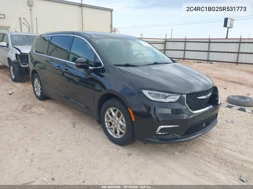 2C4RC1BG2SR531773 — 2025 Chrysler Pacifica, photo 2 from IAAI 17.10.2026, Left front