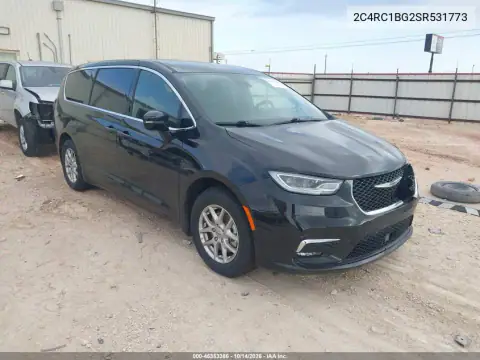 2C4RC1BG2SR531773 — 2025 Chrysler Pacifica, Передняя часть слева, фото до ремонта