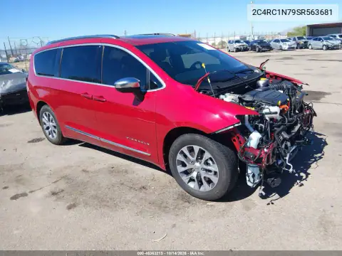 2C4RC1N79SR563681 — 2025 Chrysler Pacifica, წინა ნაწილი, ფოტოები შეკეთებამდე