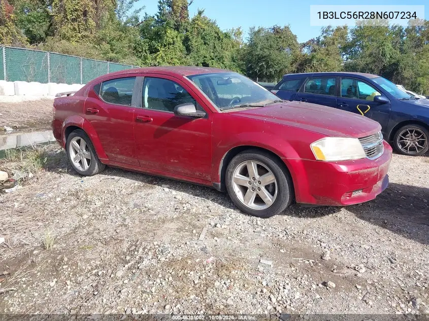 2008 Dodge Avenger Sxt VIN 1B3LC56R28N607234 фото 1