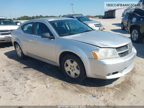 1B3CC4FB4AN150445 — 2010 Dodge Avenger, Естественный износ, фото до ремонта
