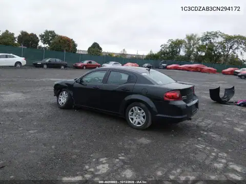 1C3CDZAB3CN294172 — 2012 Dodge Avenger, photo 4 from IAAI, Left front