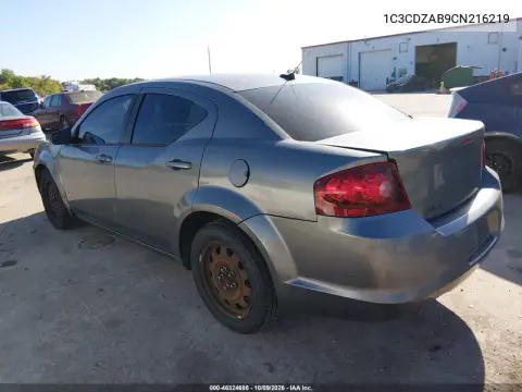 2012 Dodge Avenger Se VIN 1C3CDZAB9CN216219 фото 4