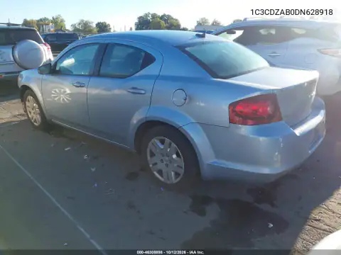 1C3CDZAB0DN628918 — 2013 Dodge Avenger, photo 4 from IAAI, Front end