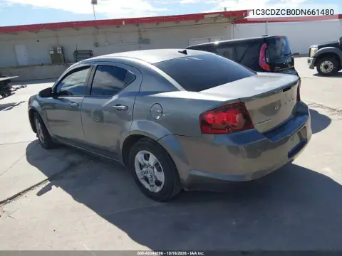 1C3CDZCB0DN661480 — 2013 Dodge Avenger, photo 3 from IAAI, Not reported