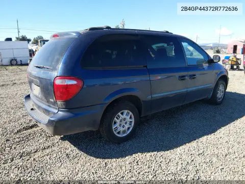 2002 Dodge Grand Caravan Sport VIN 2B4GP44372R772636 фото 5
