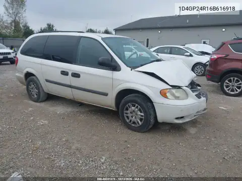 1D4GP24R16B616918 — 2006 Dodge Caravan, Front end, before-repair photos