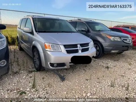2D4RN4DX9AR163375 — 2010 Dodge Caravan, Передняя часть, фото до ремонта