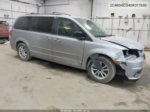 2C4RDGCG4GR317650 — 2016 Dodge Caravan, Передняя часть справа, фото до ремонта
