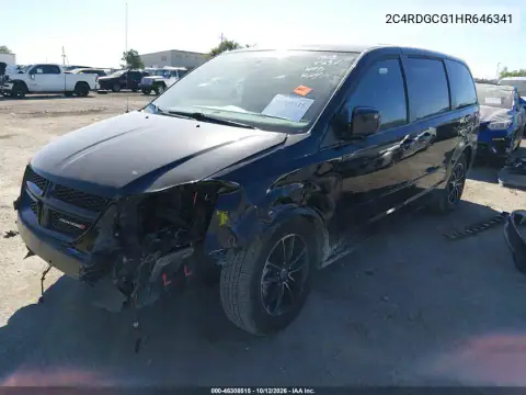 2C4RDGCG1HR646341 — 2017 Dodge Caravan, photo 3 from IAAI, Front end