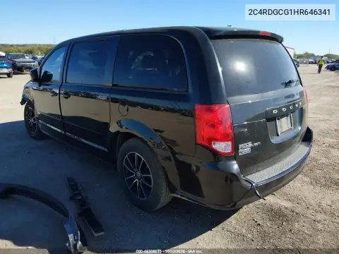 2C4RDGCG1HR646341 — 2017 Dodge Caravan, photo 4 from IAAI, Front end
