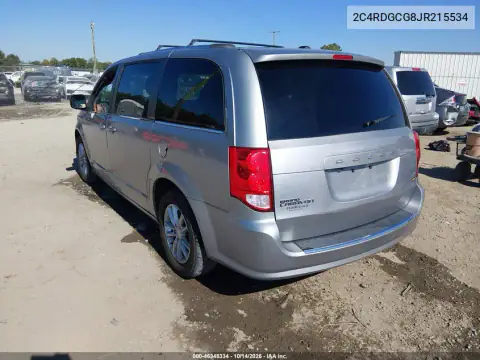 2C4RDGCG8JR215534 — 2018 Dodge Caravan, ფოტო 4, IAAI, წინა მარჯვენა ნაწილი