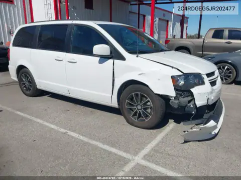 2C4RDGEG5JR202477 — 2018 Dodge Caravan, Right front, before-repair photos