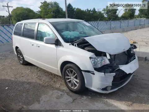 2C4RDGCG3KR595979 — 2019 Dodge Caravan, Front end, before-repair photos