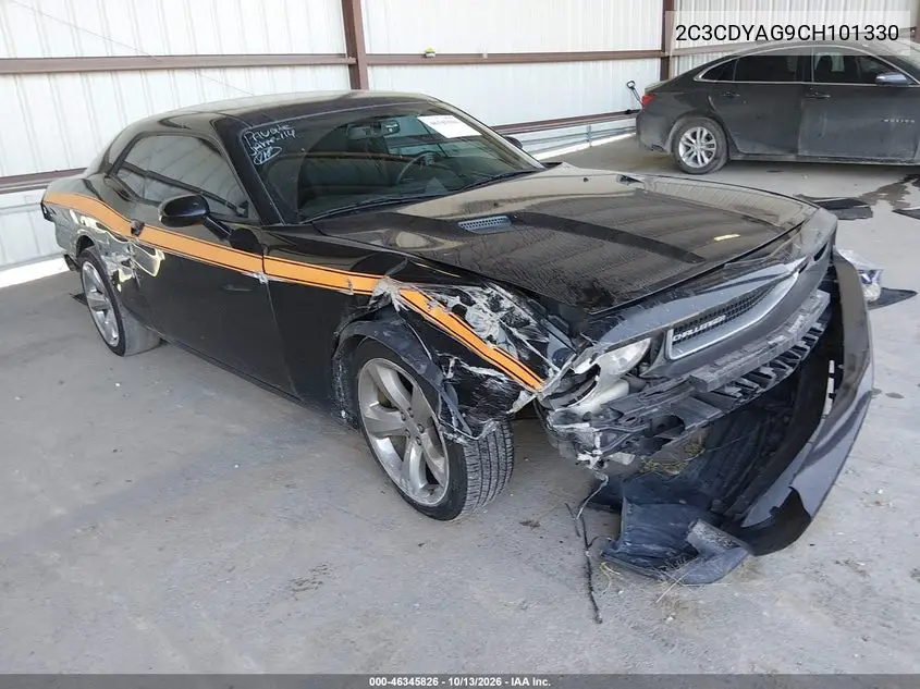 2C3CDYAG9CH101330 — 2012 Dodge Challenger, photo 2 from IAAI, All-over damage
