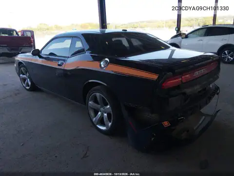 2C3CDYAG9CH101330 — 2012 Dodge Challenger, photo 4 from IAAI, All-over damage