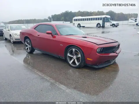 2C3CDYBT8EH257406 — 2014 Dodge Challenger, Передняя часть слева, фото до ремонта