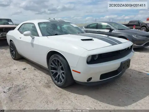 2C3CDZAG0GH201411 — 2016 Dodge Challenger, Granizo, fotos antes de reparar