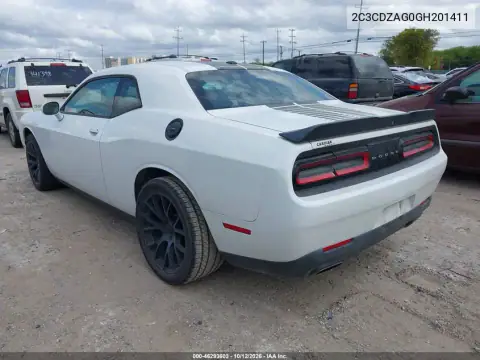 2C3CDZAG0GH201411 — 2016 Dodge Challenger, photo 4 from IAAI, Hail