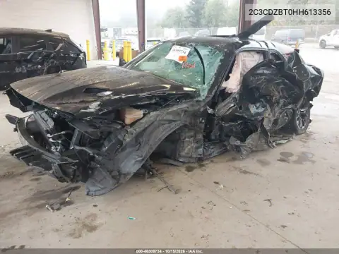 2C3CDZBT0HH613356 — 2017 Dodge Challenger, фото 2 с аукциона IAAI, ПОВРЕЖДЕНИЯ СО ВСЕХ СТОРОН