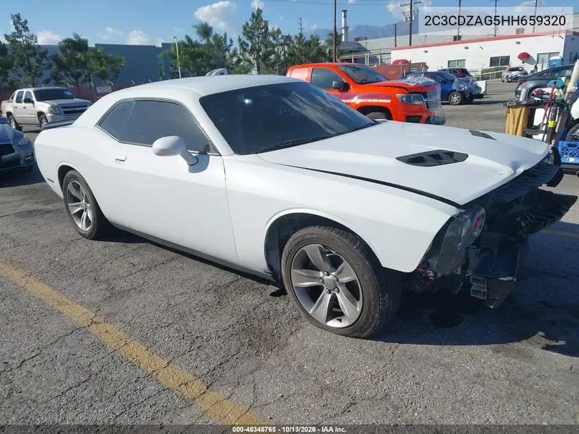 2C3CDZAG5HH659320 Dodge Challenger 2017 — повреждение Передняя часть, фото до ремонта