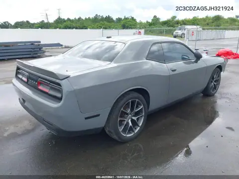 2018 Dodge Challenger Sxt VIN 2C3CDZAG5JH321924 фото 5