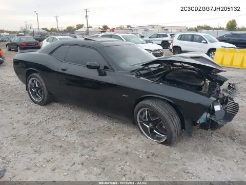 2C3CDZGG7JH205132 — 2018 Dodge Challenger, Передня частина, фото до ремонту