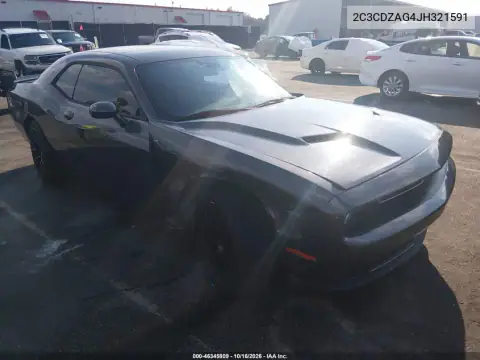 2C3CDZAG4JH321591 — 2018 Dodge Challenger, Prawy bok, zdjęć przed naprawą
