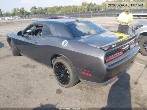 2C3CDZAG4JH321591 — 2018 Dodge Challenger, zdjęcie 4 z IAAI, Prawy bok