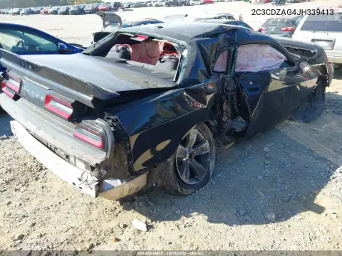 2C3CDZAG4JH339413 — 2018 Dodge Challenger, zdjęcie 4 z IAAI, Dachowanie