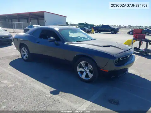 2C3CDZAG7JH294709 — 2018 Dodge Challenger, Left front, before-repair photos