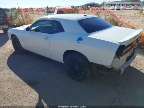2C3CDZAG2JH236166 — 2018 Dodge Challenger, zdjęcie 4 z IAAI, Tył