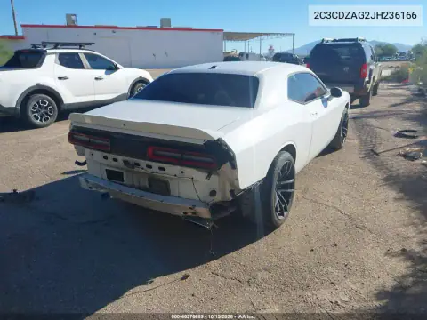 2C3CDZAG2JH236166 — 2018 Dodge Challenger, zdjęcie 5 z IAAI, Tył