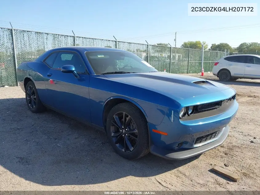 2C3CDZKG4LH207172 — 2020 Dodge Challenger, фото 2 с аукциона IAAI, Задняя часть слева