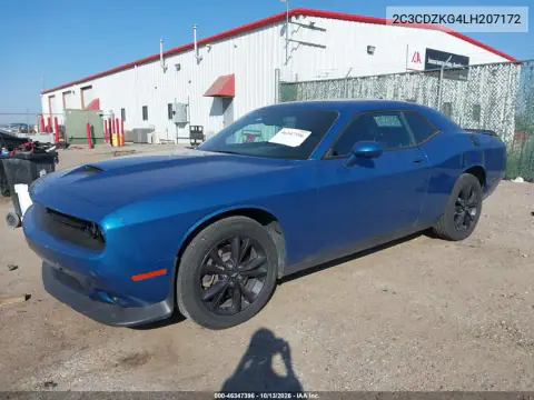 2C3CDZKG4LH207172 — 2020 Dodge Challenger, фото 3 с аукциона IAAI, Задняя часть слева