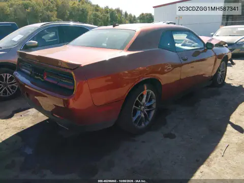 2021 Dodge Challenger Sxt Awd VIN 2C3CDZGG1MH587341 фото 4